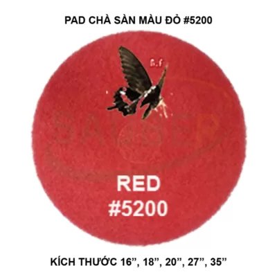 Pad chà sàn BF màu đỏ #5200